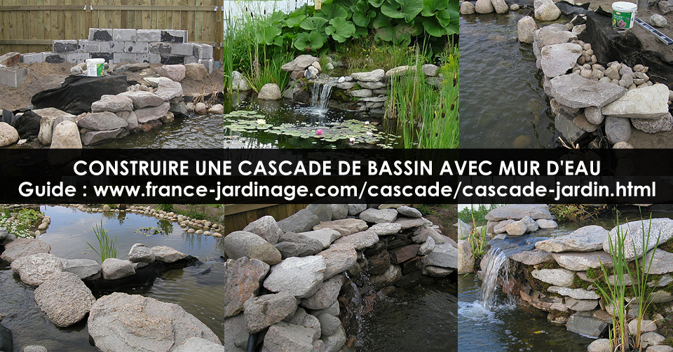 Construire une Cascade d'Eau au Bassin Extérieur Jardin d'eau ou Étang
