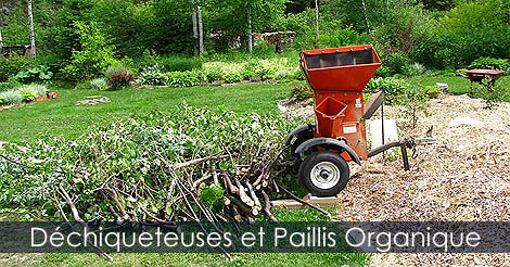 Bois ramal fragment et paillis organique - Paillis dcoratif - Dchiqueteuse pour faire des copeaux et du brf - Les bois ramaux fragments